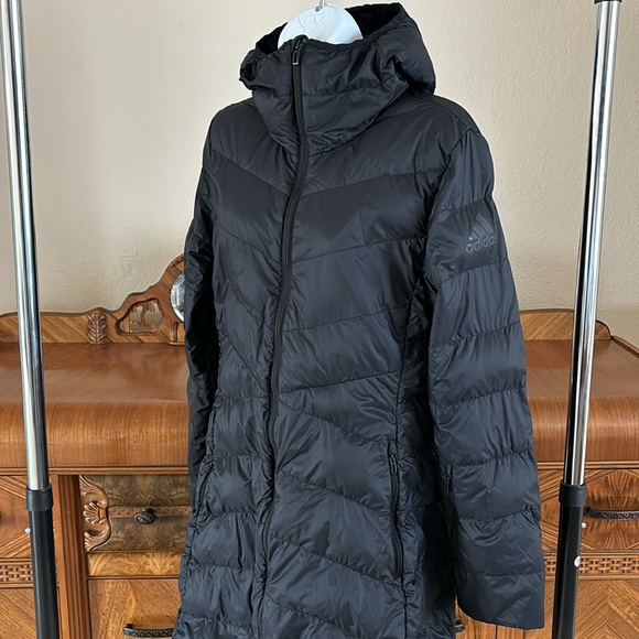 Adidas Jacket Women Medium, Black, Mid length - Picture 3 of 4